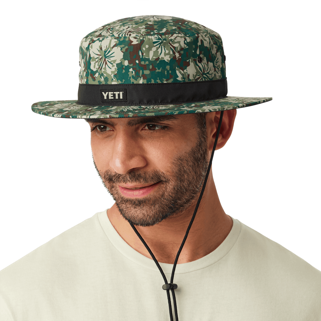 Hibiscus Print YETI® Logo Boonie Hat